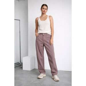 ASOS DESIGN Tall Wide Leg Crop Pants Dusty Rose Size 8 Tall